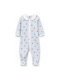 TUTINA PER NEONATI CON DESIGN A RIGHE E STAMPA A CUORI PETIT BATEAU