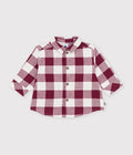 CAMICIA IN FLANELLA A QUADRI NEONATO PETIT BATEAU