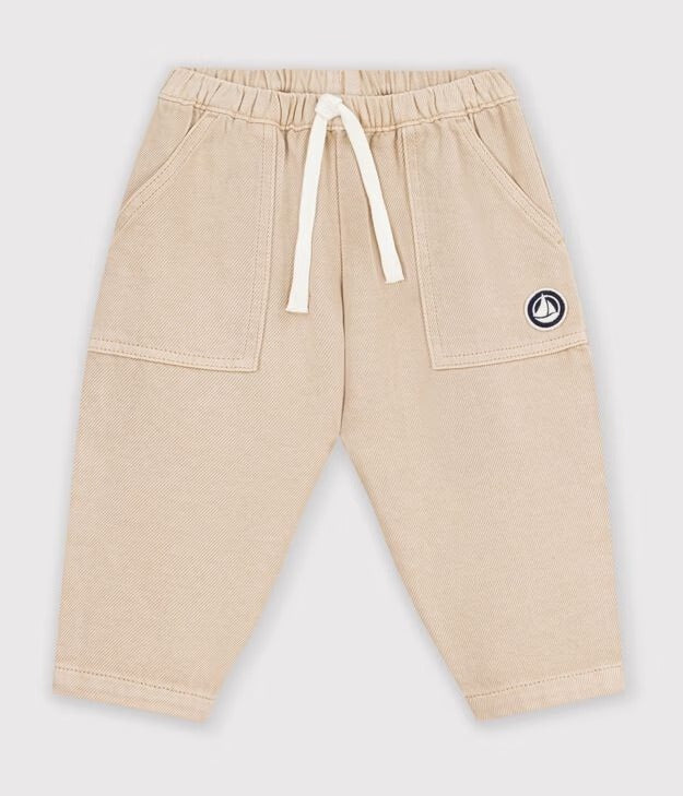 PANTALONI STILE CARGO IN COTONE TINTA UNITA PETIT BATEAU