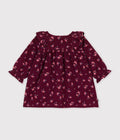 ABITO MANICHE LUNGHE IN VELLUTO CON STAMPA PETIT BATEAU