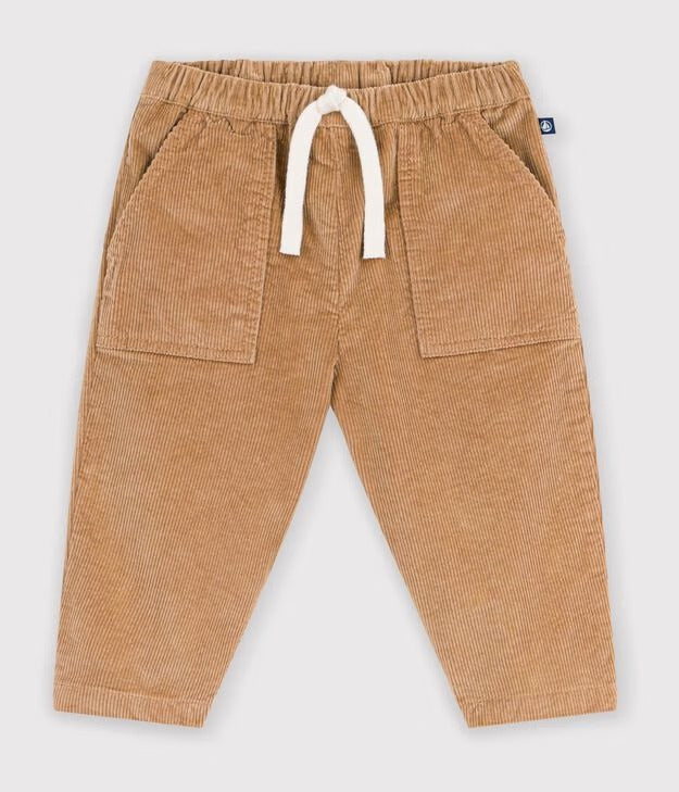 PANTALONI IN VELLUTO TINTA UNITA NEONATO PETIT BATEAU