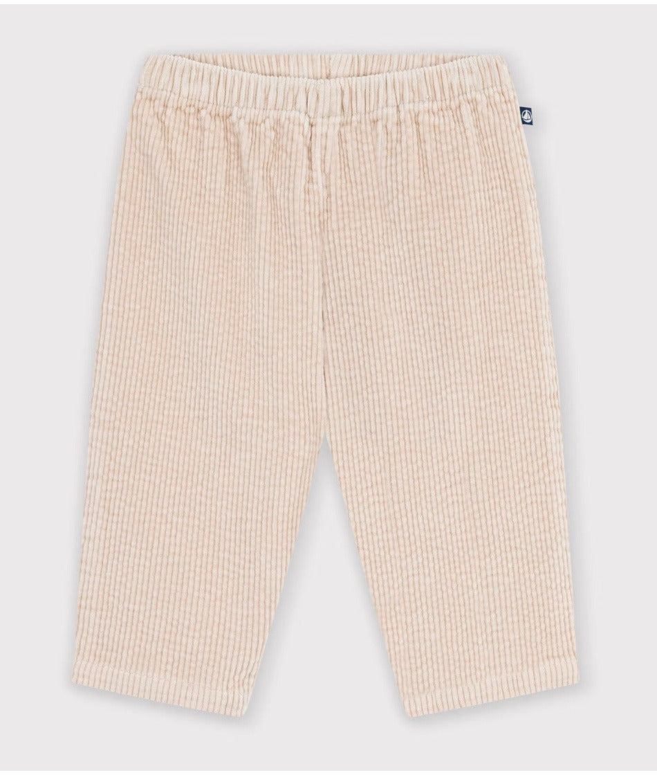 PANTALONI IN VELLUTO A COSTE SEMPLICI PETIT BATEAU