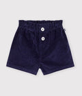SHORT IN VELLUTO TINTA UNITA PETIT BATEAU