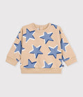 FELPA IN COTONE CON STAMPA A STELLE NEONATO PETIT BATEAU