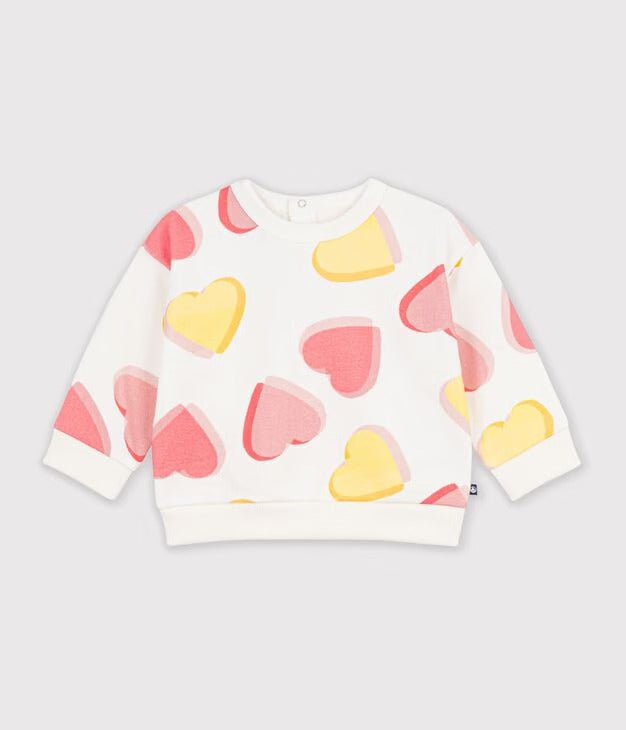 FELPA IN COTONE CON STAMPA A STELLE NEONATO PETIT BATEAU