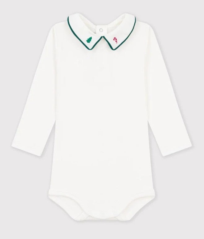 BODY PER NEONATI MANICHE LUNGHE EDIZIONE NATALIZIA PETIT BATEAU