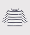 T-SHIRT MANICHE LUNGHE A RIGHE NEONATO PETIT BATEAU