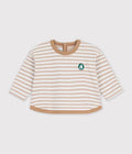 T-SHIRT MANICHE LUNGHE A RIGHE NEONATO PETIT BATEAU