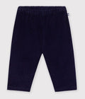 PANTALONI IN VELLUTO TINTA UNIT NEONATO PETIT BATEAU