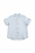 CAMICIA IN LINO A RIGHE MIMU'