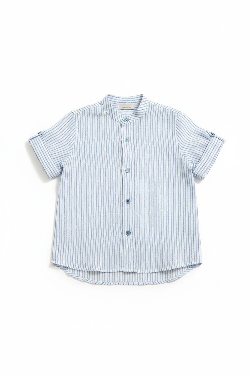 CAMICIA IN LINO A RIGHE MIMU'