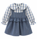 ABITO CON CULOTTE E CAMICIA A QUADRI YOEDU