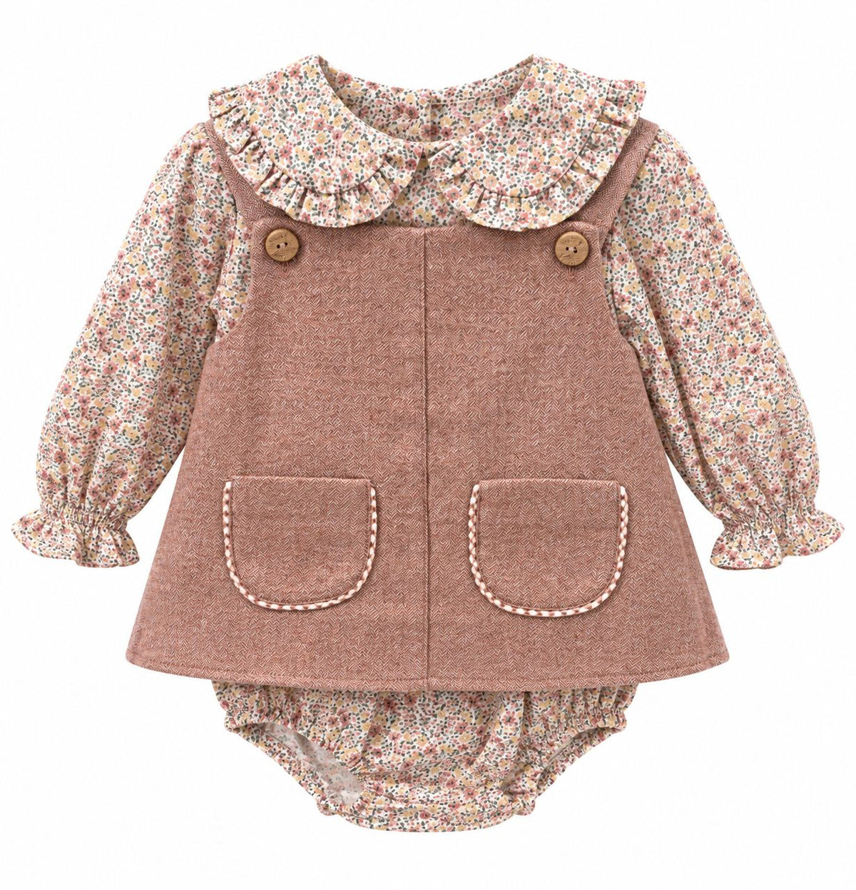 COMPLETO 3 PEZZI FLOREALE YOEDU