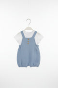COMPLETO SALOPETTE E T-SHIRT IN COTONE MICOLINO