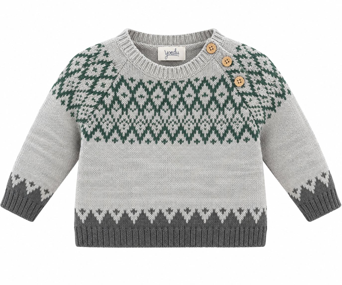 MAGLIONCINO IN MAGLIA CON MOTIVO JACQUARD YOEDU