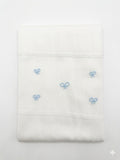 COPERTINA IN FILO CON FIOCCHETTI RICAMATI BEBE' MARGO'