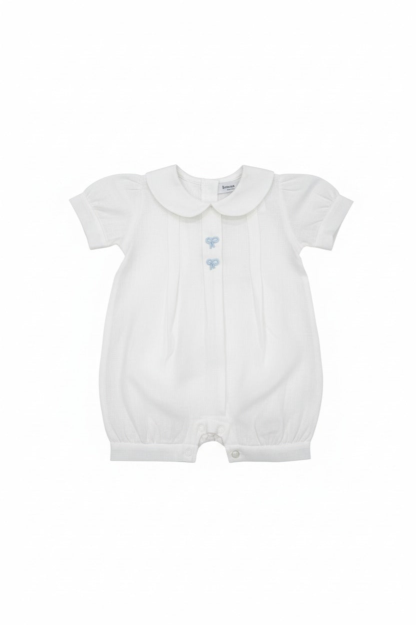 PAGLIACCETTO IN LINO CON FIOCCHETTI RICAMATI BEBE' MARGO'