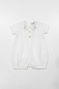 PAGLIACCETTO IN LINO CON RICAMO CAVALLUCCIO BEBE' MARGO'