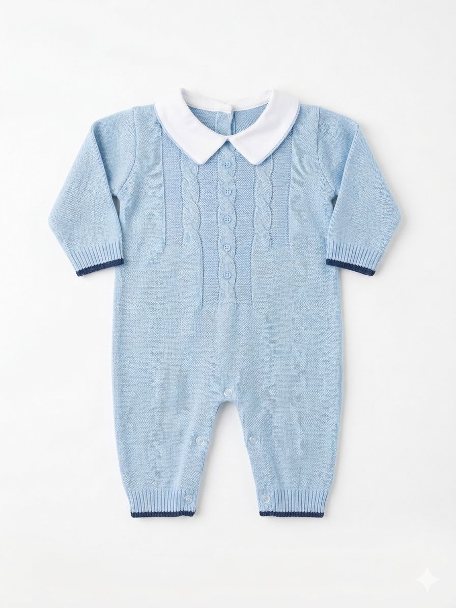 TUTINA IN MAGLIA ESTIVA CON COLLETTO BEBE' MARGO'