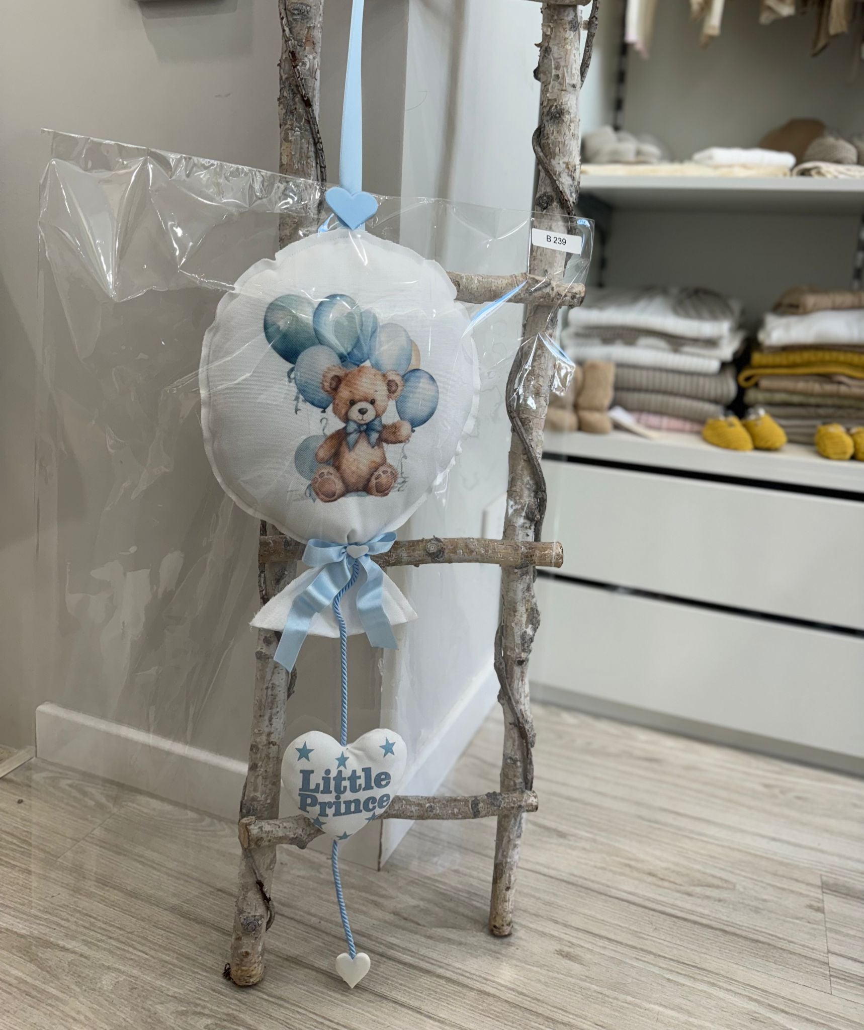 FIOCCO PALLONCINO STAMPATO ORSETTO GRANDE