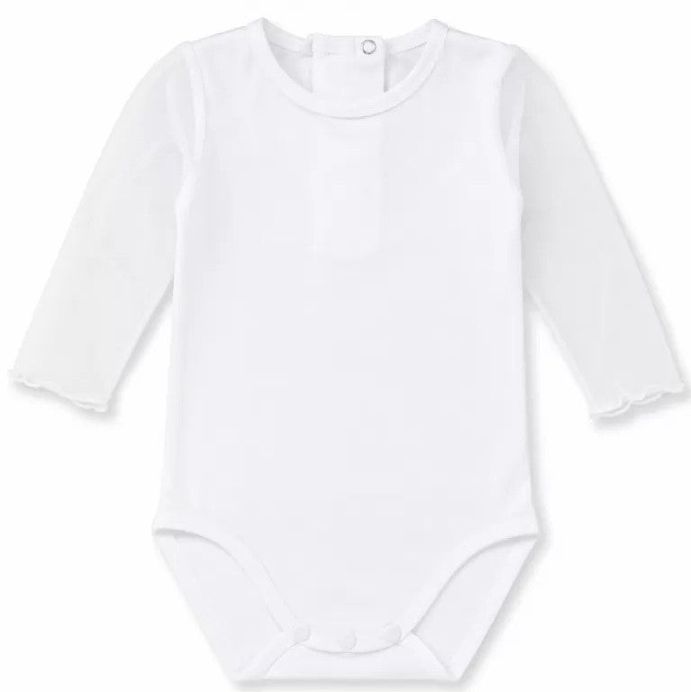 BODY ELEGANTE CON MANICHE IN TULLE NINNAOH