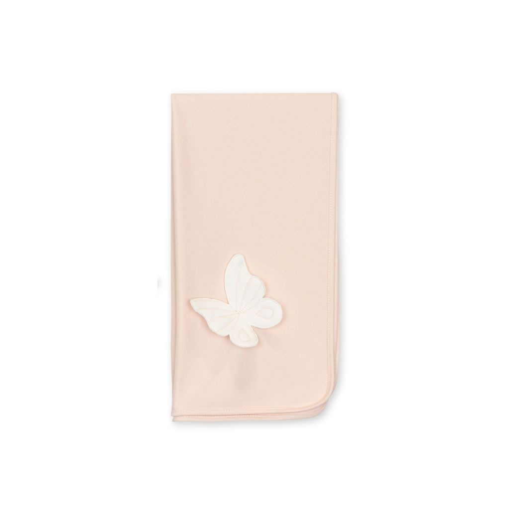 QUADRATO IN COTONE CON FARFALLA BABY GI