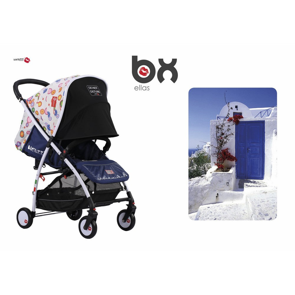 BX ELLAS 
PASSEGGINO ULTRA LEGGERO, CHIUSURA LAMPO, TRASPIRANTE FULL OPTION, BACIUZZI