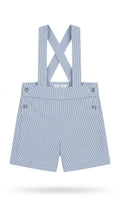 PANTALONE ALL'INGLESE CON BRETELLE IN TESSUTO STRETCH COCCODE'