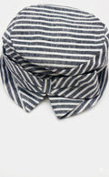 CAPPELLINO IN MISTO LINO A RIGHE COCCODE'