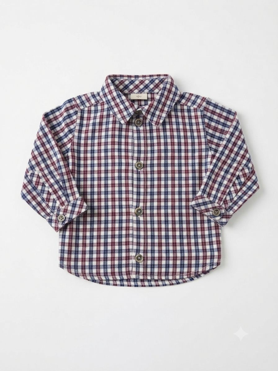 CAMICIA IN FLANELLA MOTIVO A QUADRI COCCODE'