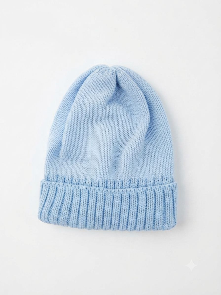 CAPPELLINO IN MAGLIA A COSTE BEBE' DI ALMY