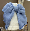 CAPPELLINO IN MAGLIA CON FIOCCO BEBE'DI ALMY