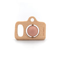 FOTOCAMERA IN LEGNO E SILICONE - Rosa