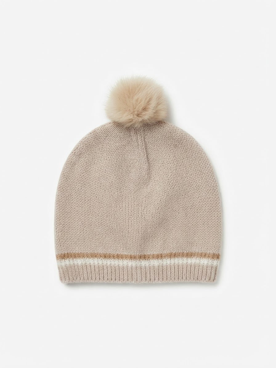 CAPPELLINO IN MAGLIA CON PROFILI LES JOIES