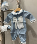 SET CORREDINO IN FILO CON FIOCCO, TUTINA CAPPELLINO E BABBUCCE