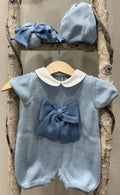 SET CORREDINO IN FILO CON FIOCCO, PAGLIACCETTO CAPPELLINO E BABBUCCE