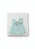 COPERTINA IN FILO CON FIOCCO BEBE' DI ALMY