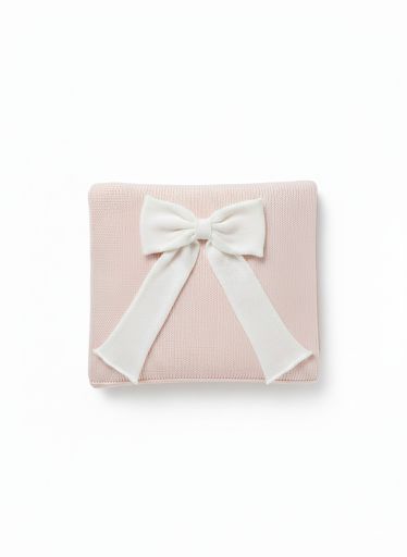 COPERTINA IN FILO CON FIOCCO BEBE' DI ALMY