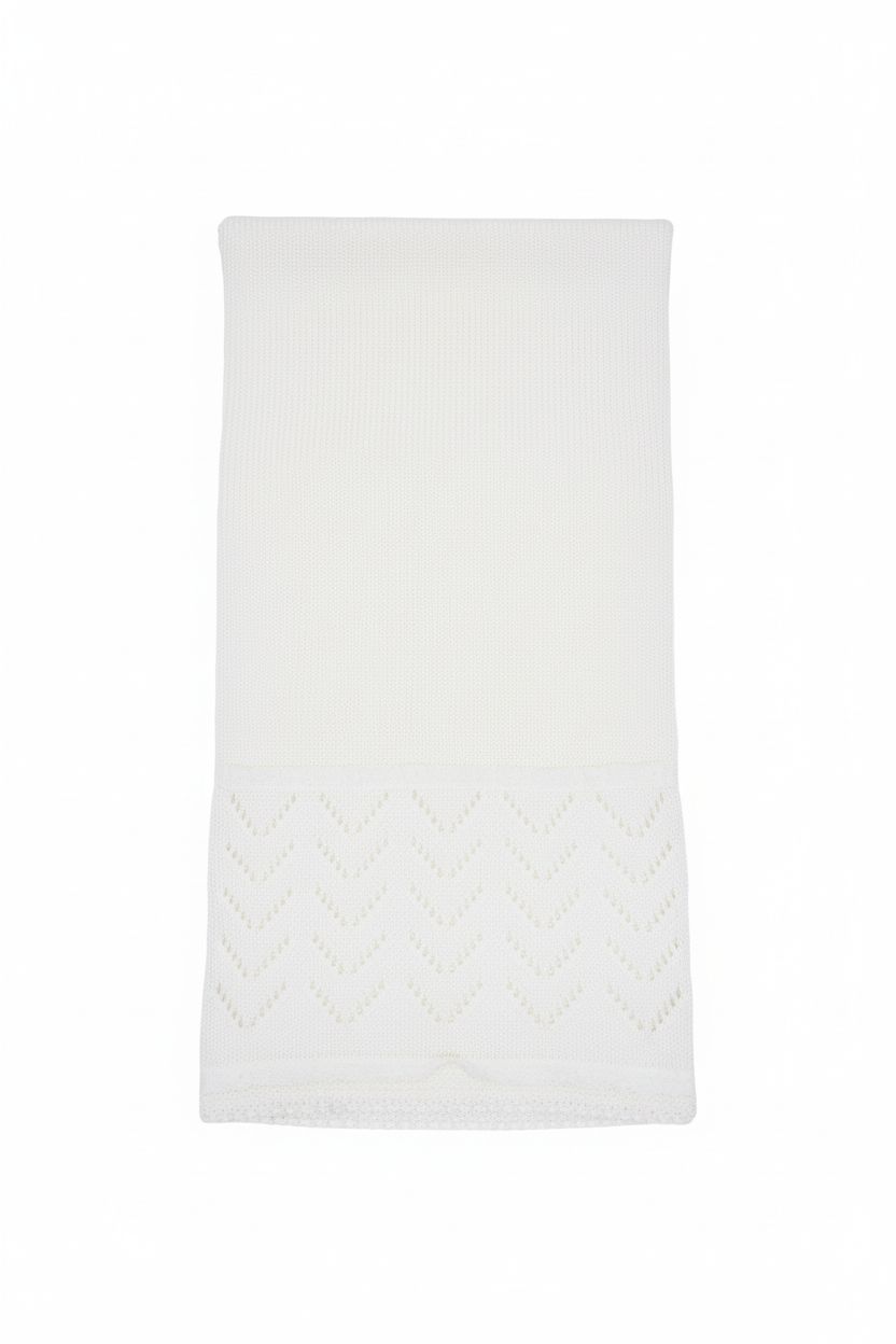 COPERTINA IN FILO CON FIOCCO BEBE' DI ALMY