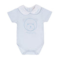 BODY CON COLLETTO AZZURRO