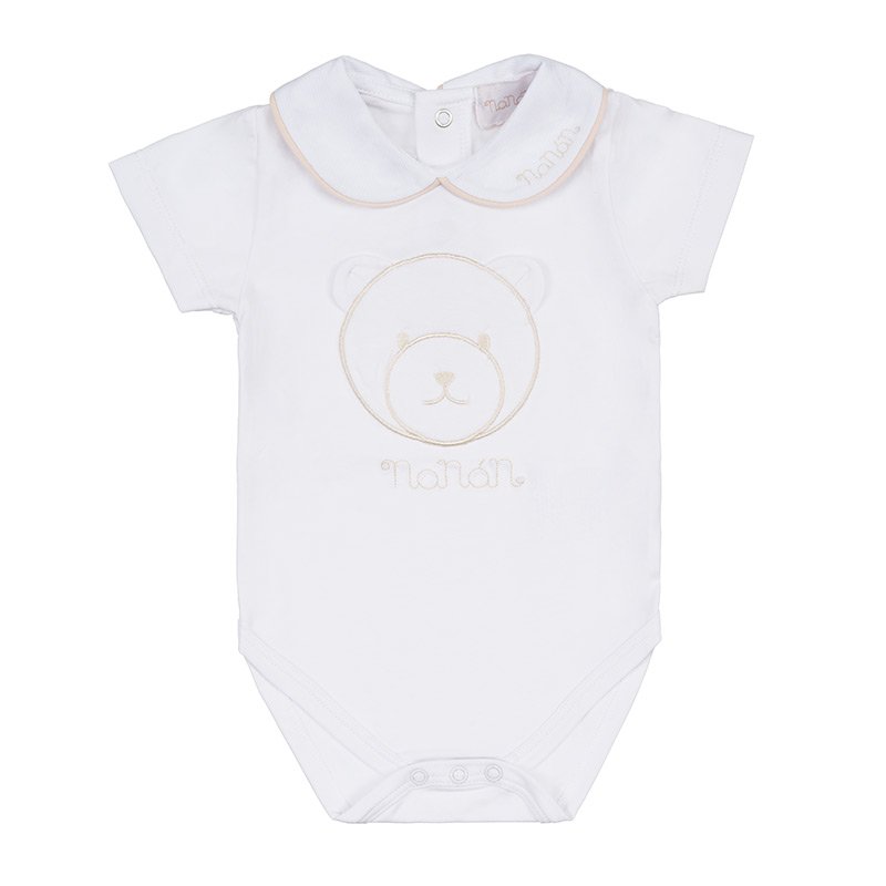 BODY CON COLLETTO BIANCO