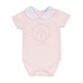 BODY CON COLLETTO ROSA