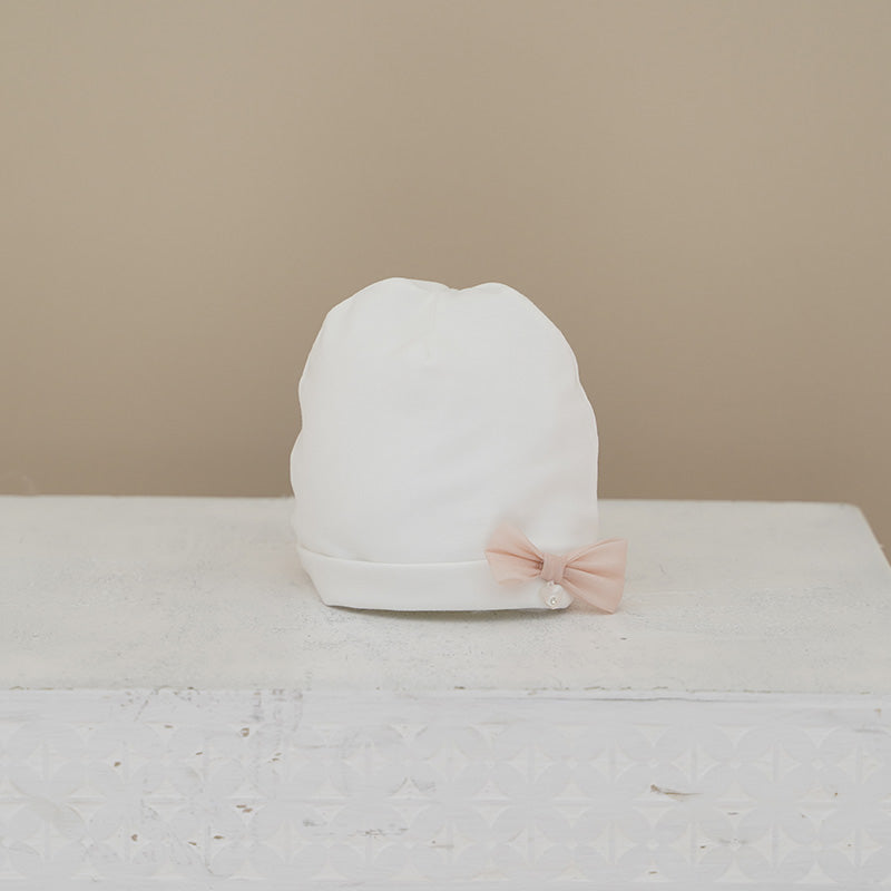 CAPPELINO IN COTONE CON FIOCCO NINNAOH