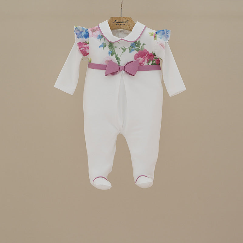TUTINA STAMPA FIORI E FIOCCO NINNAOH