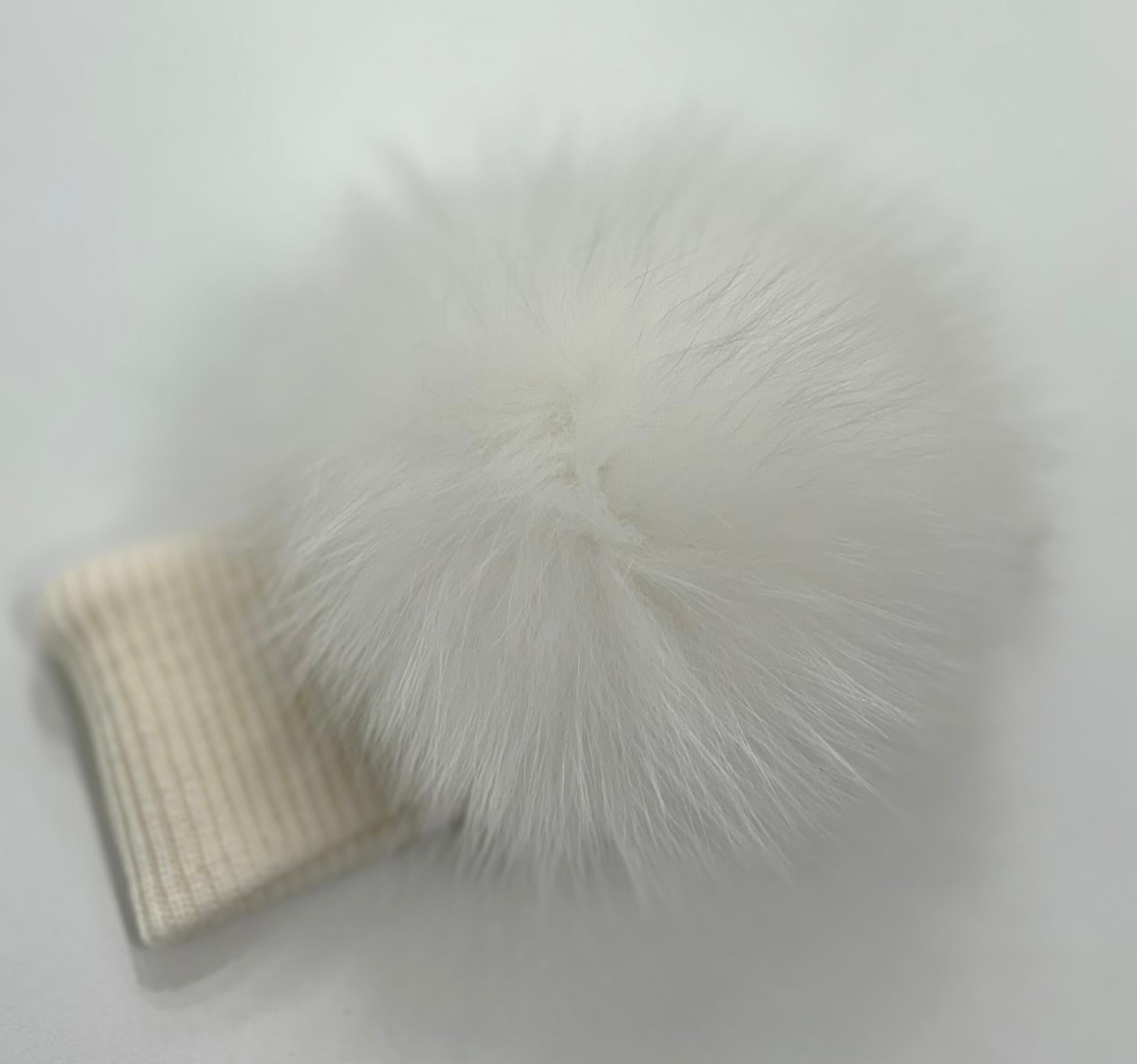 FASCIA IN TESSUTO 1 POMPON VOLPE