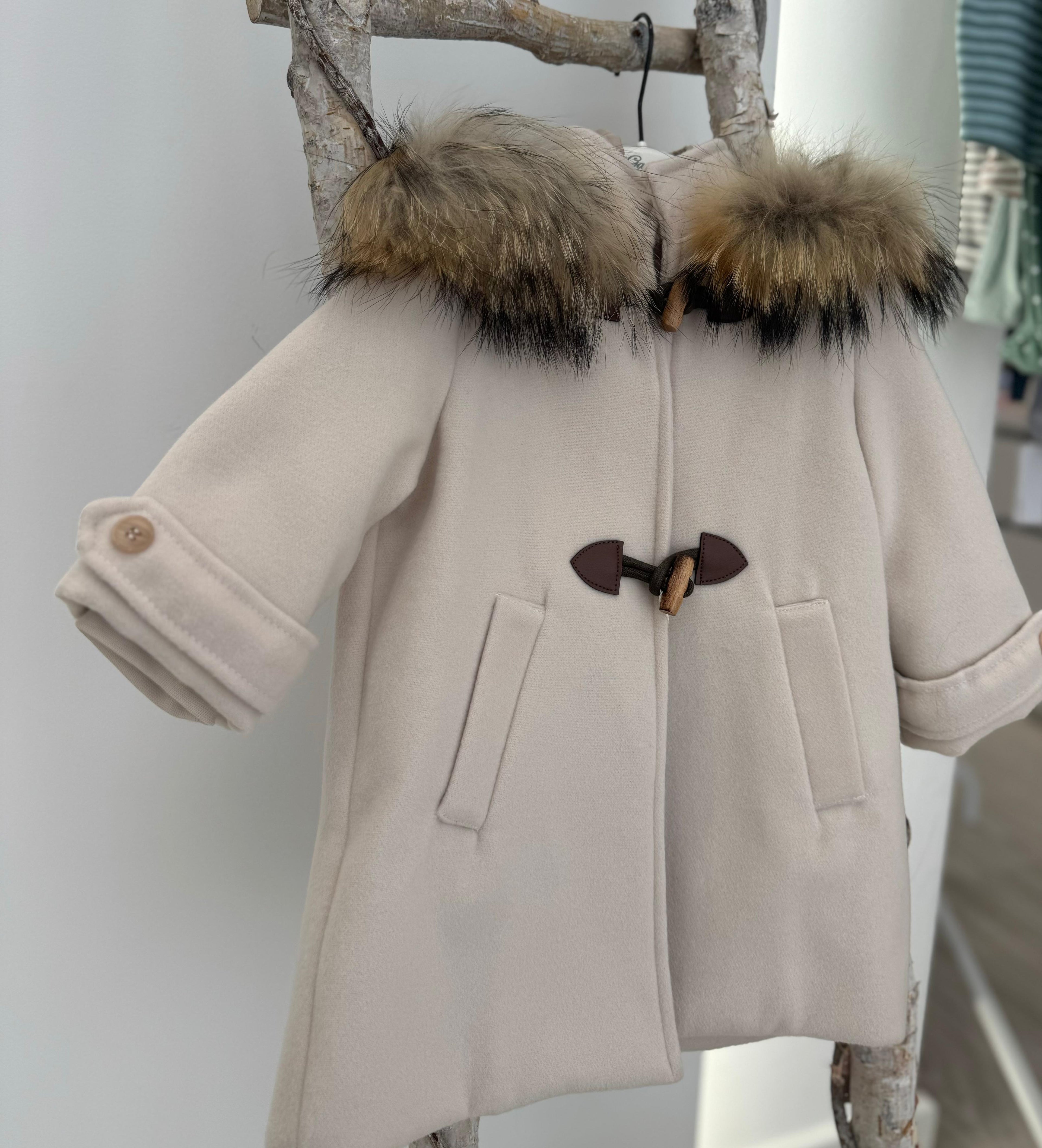 CAPPOTTO BABY CON PELLICCIA ELEGANTE BUFI