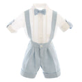 COMPLETO BABY CERIMONIA CON SALOPETTE E CAMICIA BUFI