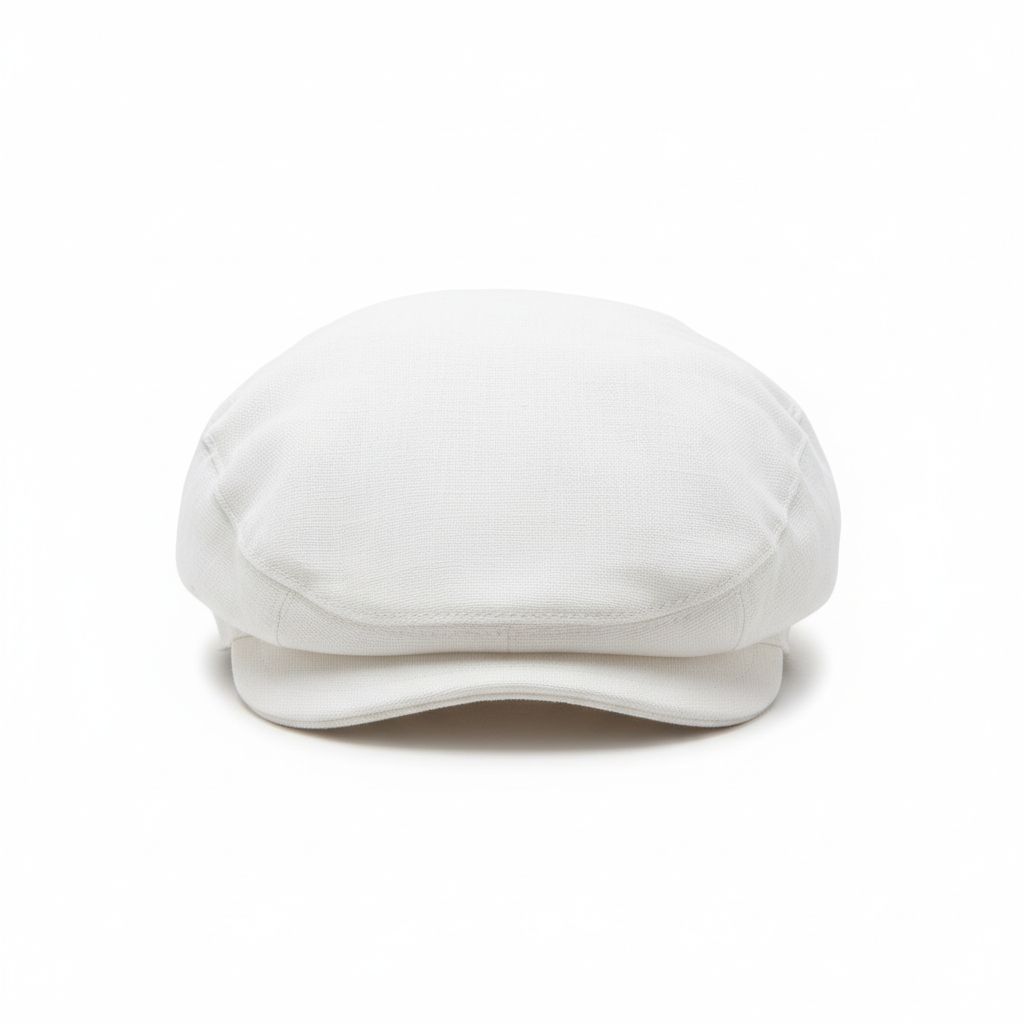 COPPOLA ELEGANTE NEONATO IN LINO E COTONE BUFI