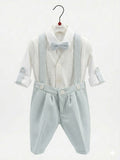 COMPLETO NEONATO 4 PEZZI IN LINO BUFI