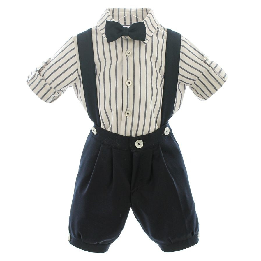 COMPLETO BABY CERIMONIA CON SALOPETTE E CAMICIA BUFI